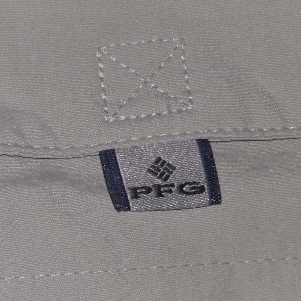 Columbia Men's‎ PFG Bahama Short Sleeve Shirt Gray Size M Medium